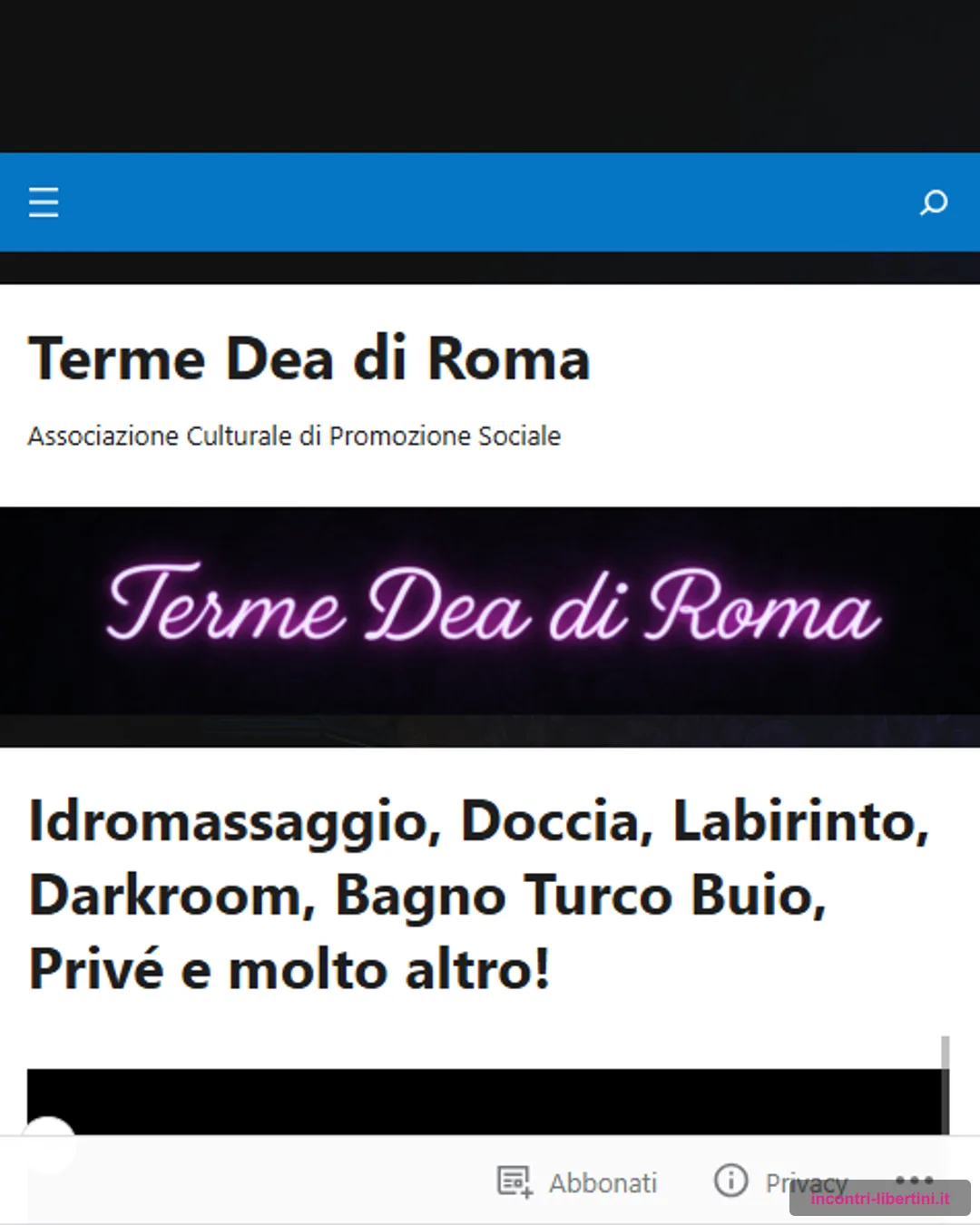 Terme dea di roma