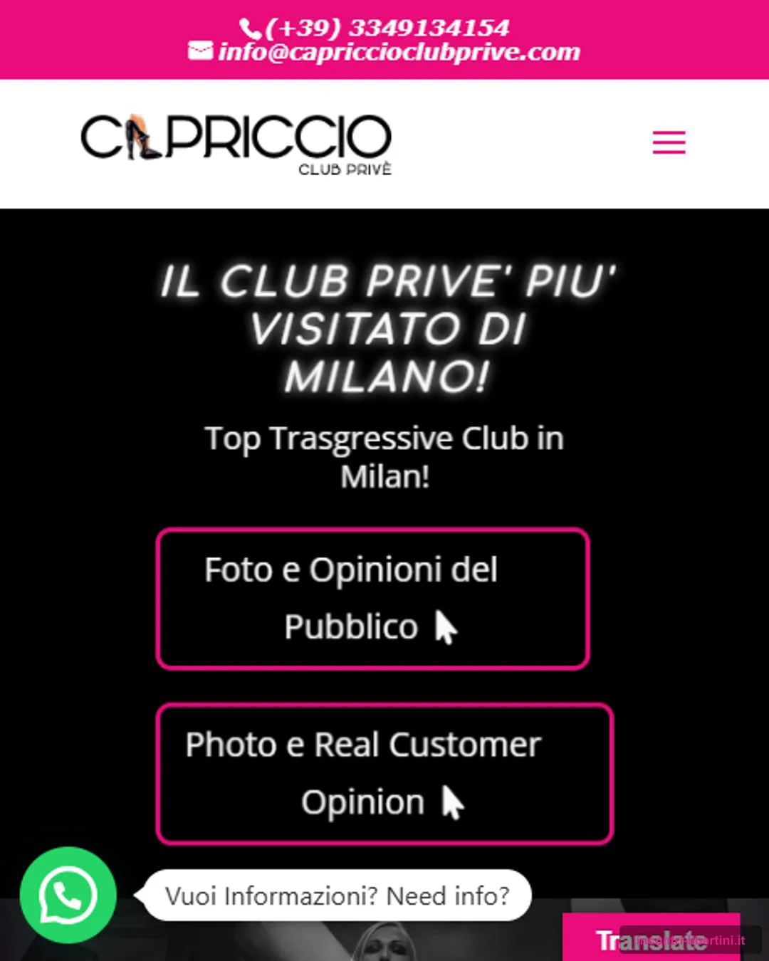 Capriccio club prive